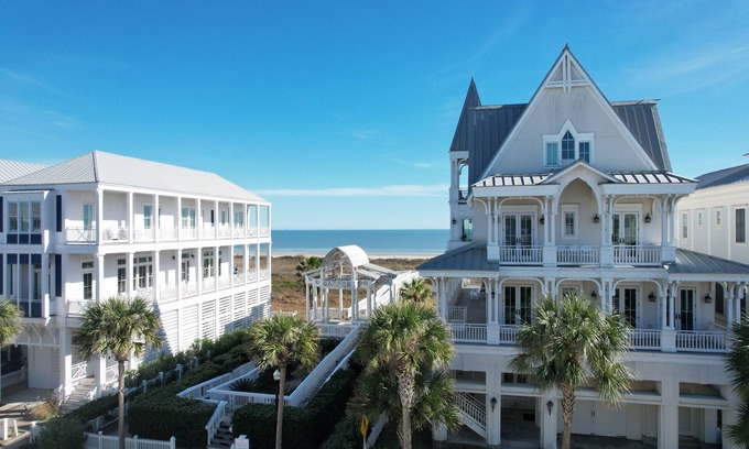Beachtown Casa | Beachtown Galveston - Steps from Beach & Pool - 5 Bedroom, 2nd Row + Beach Views