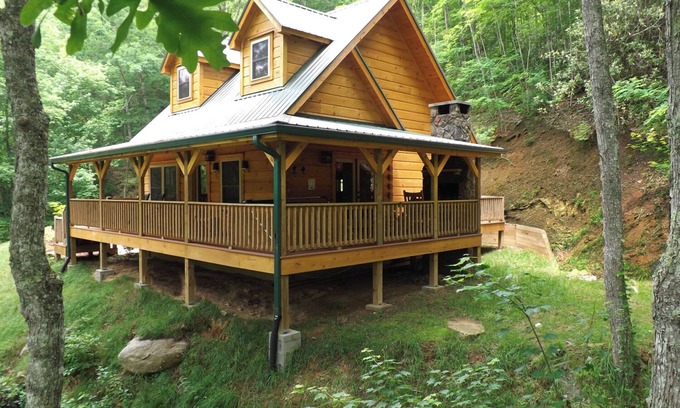 Topton Cabina | Bear Tree-Pet Friendly, Private Luxury Cabin Rental, 30 Minutes to the Great Smoky Mountains, Rafting-Nantahala NC