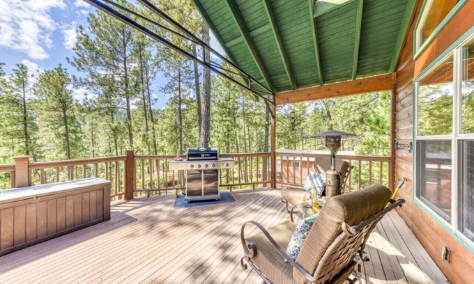 Ruidoso Apartamento | Beary Happy Place:Cozy Mtn Cabin,Deck,Views,Trails