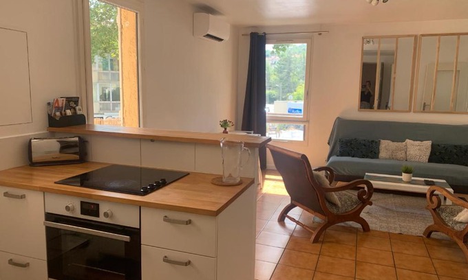 Grand Sud Apartamento | Beau T2 clim terrasse idéalement situé