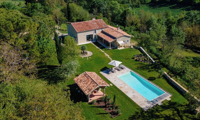 Castelnau-sur-l'Auvignon Villa | Propiedad encantadora con piscina en la Toscana del Gers