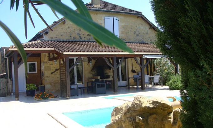 Coux-et-Bigaroque-Mouzens Casa | Hermosa casa con piscina cerca de Sarlat y Lascaux en Périgord Negro.