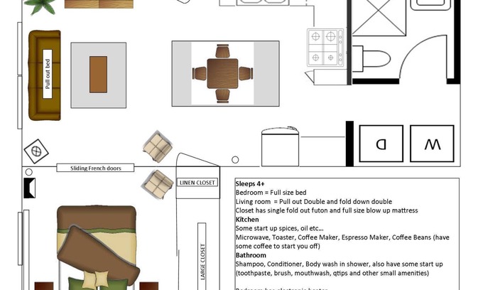 Downtown Apartamento | Hermoso apartamento de 1 dormitorio a minutos de la OFS en la casa victoriana (puede dormir 4)