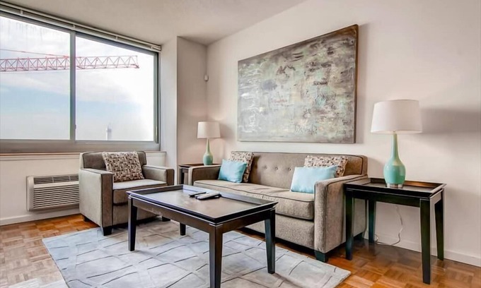 Hudson Exchange Apartamento | Beautiful 1BR | Upscale Amenities | Full Kitchen | Jersey City | by GLS