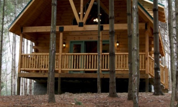 Blue Jay Cabina | Hermosa 2 habitaciones y 2 baños Log Cabin en alquiler
