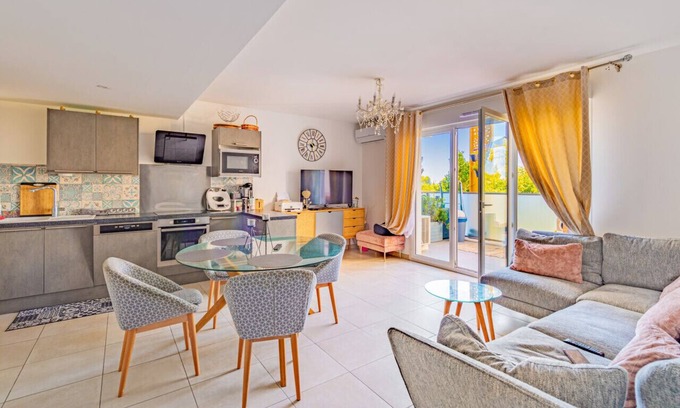 Aiguelongue Apartamento | Beautiful 2br w/ AC and terrace near Beaux-Arts in Montpellier - Welkeys