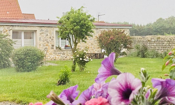 Beuvrequen Cabaña | Hermosa casa rural de 3 estrellas, completamente renovada, cerca del campo / mar, yoga. 4 pax.