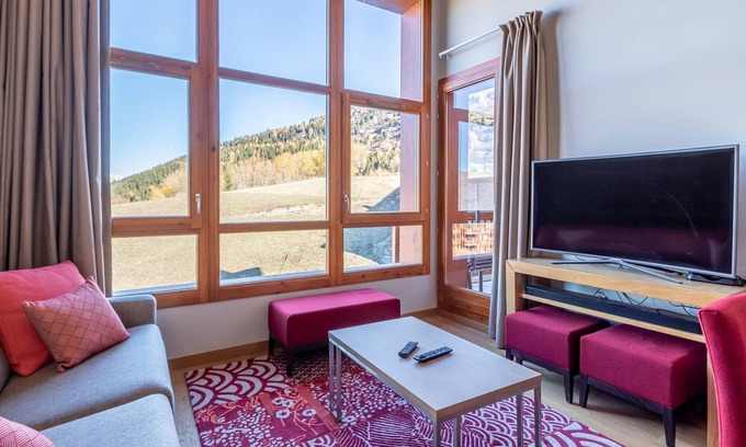 Arc-1800 Apartamento | Hermoso apt 4 piezas con piscina, spa, gimnasio, parking y WIFI incluido en Arcs 1800