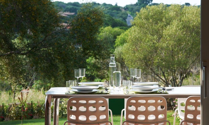 Puntaldia Casa | Precioso apartamento en villa para 6 personas con A/C, piscina, TV, terraza y aparcamiento