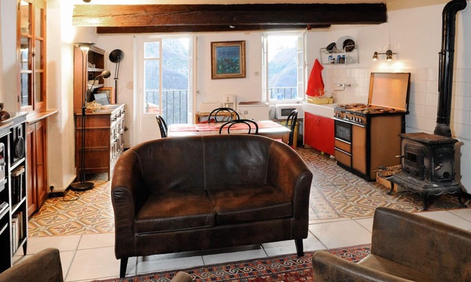 Saorge Apartamento | Hermoso apartamento, balcón con impresionantes vistas de las montañas y el río