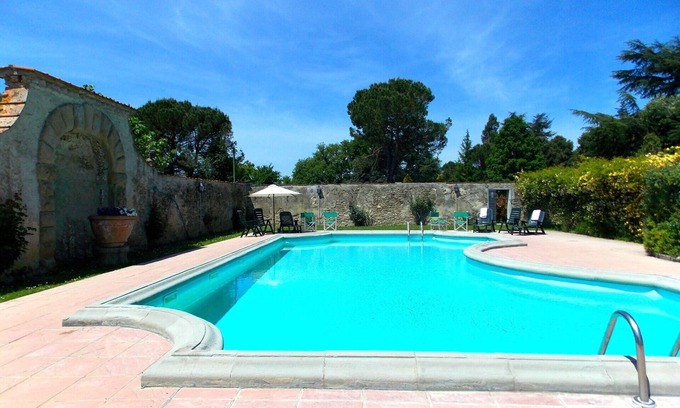 Scarperia e San Piero Villa | Hermoso apartamento en villa para 8 personas con WIFI, piscina, TV, vista panorámica y aparcamiento