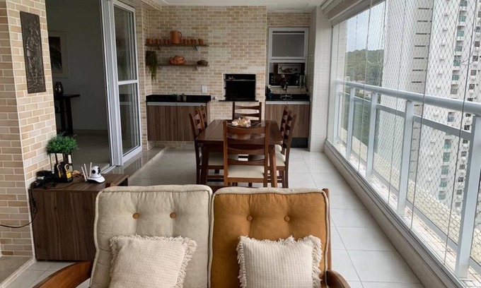 Loteamento Joao Batista Juliao Apartamento | Beautiful apartment with the best view in Enseada - 3 minutes from the beach