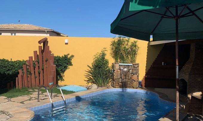 Ipitanga Casa | Hermosa casa de playa con piscina y bar, una barbacoa 250m mar