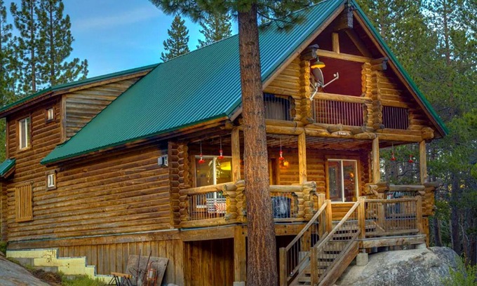 Arnold Cabina | Beautiful Bear Valley Real Log Cabin - 2 Big Balconies - Outdoor / Indoor Dining