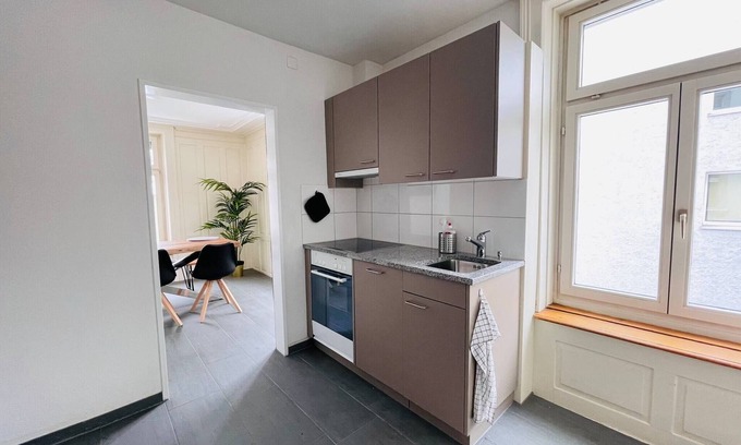 St. Gallen Apartamento | Beautiful, Bright, Large Apartment With Balcony Smarttv