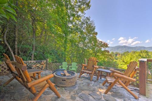 Bryson City Casa | Beautiful Bryson City Home with Hot Tub and Mtn Views!