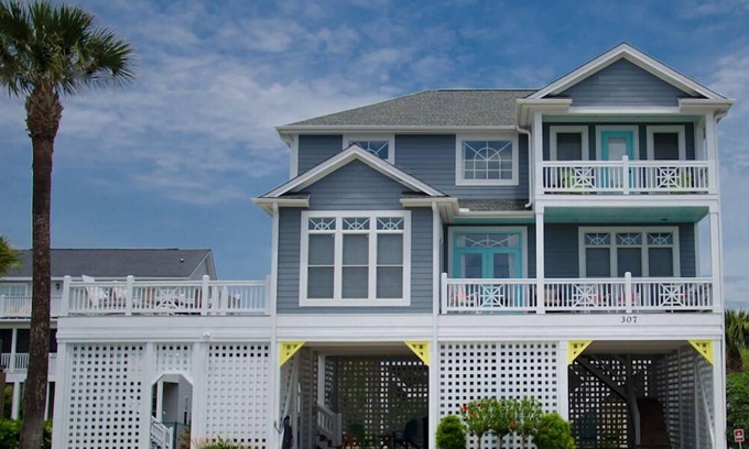 Edisto Island Casa | La casa más hermosa de Edisto en la segunda fila con magníficas vistas