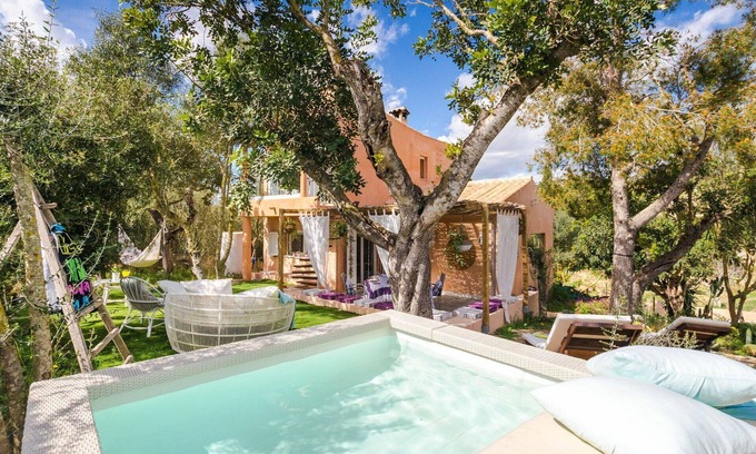 Vilafranca de Bonany Casa | Casa de vacaciones privada con jacuzzi, WIFI, A/C, TV, patio, vista panorámica, aparcamiento