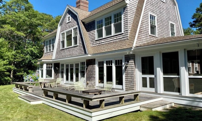 Cotuit Casa | Beautiful family home water views, walk to beach, air conditioning!