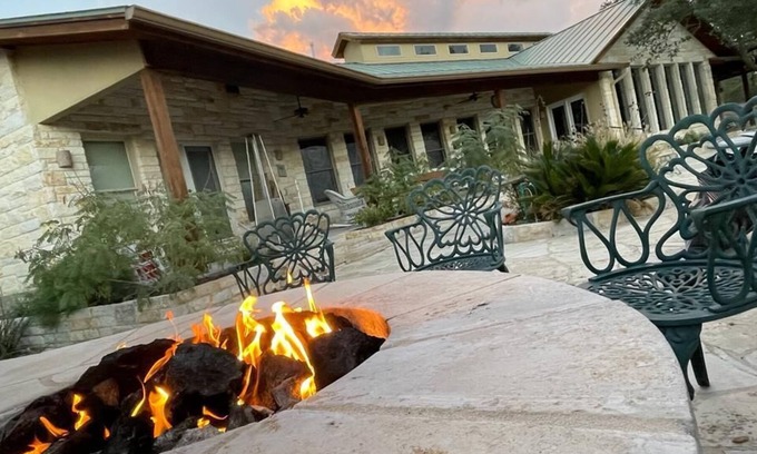 Dripping Springs Casa | Beautiful Hill Country House on 28 Acres with pool, hot tub and fire pit.