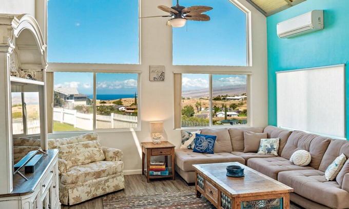Waikoloa Casa | Beautiful home with incredible views, large deck & yard, pool, private hot tub