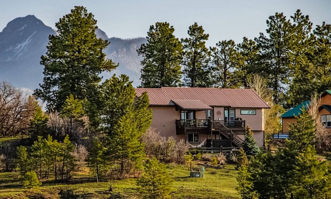 Pagosa Highlands Casa | Beautiful home with mountain view, fireplace, game room, balcony, & washer/dryer