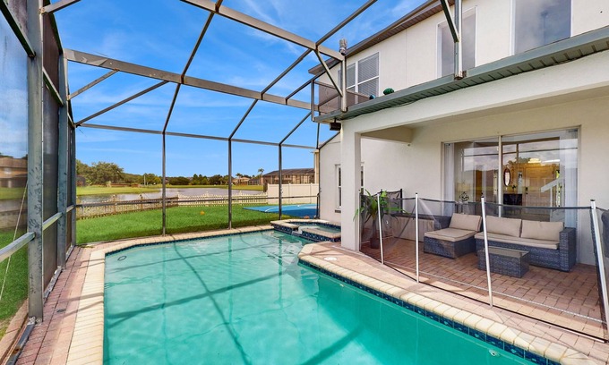 Crescent Lakes Casa | Beautiful home with private pool, game room and basketball court