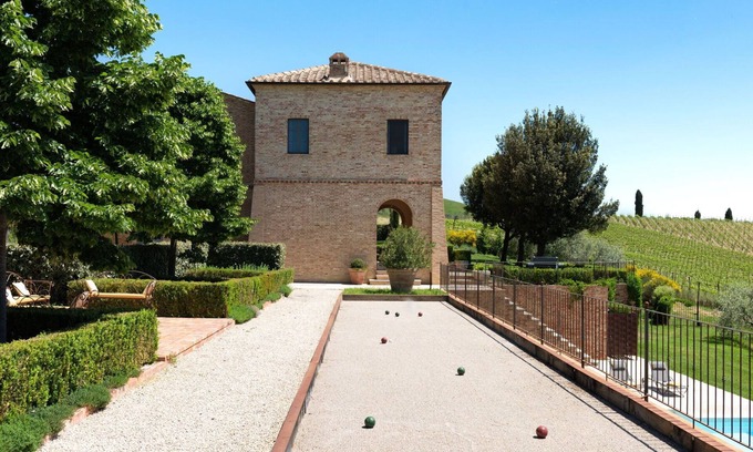 San Giovanni d'Asso Villa | Casa de vacaciones privada con WIFI, A/C, piscina privada, TV, patio, cerca de Montalcino