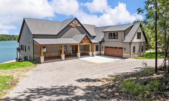 Innsbrook Casa | Beautiful lakefront home overlooking Lake Alpine, Innsbrook's largest lake!