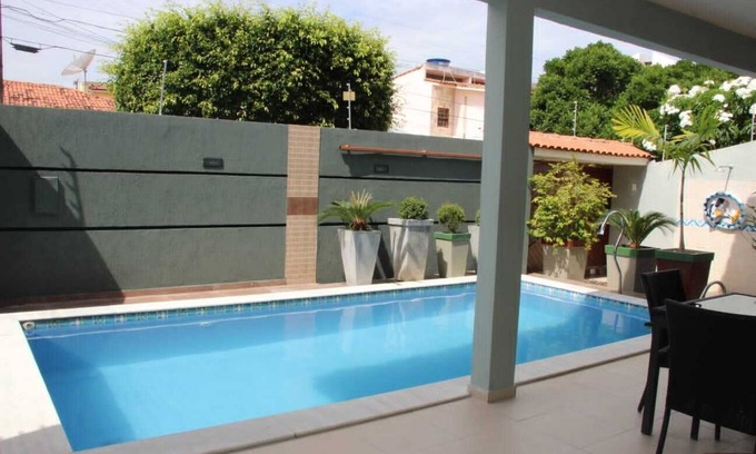 Ponta da Terra Casa | Beautiful mansion with swimming pool, barbecue, garage, suite and whirlpool.
