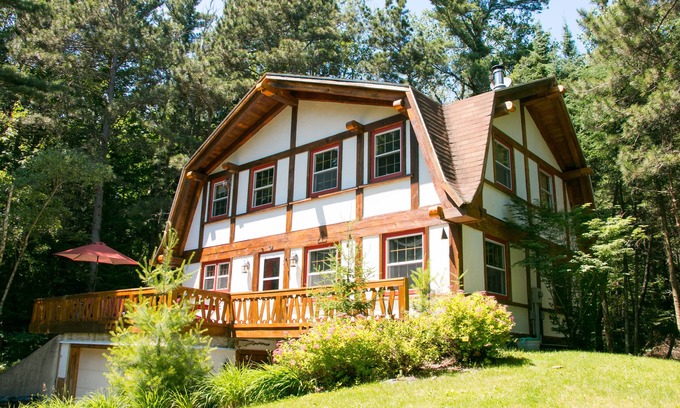 Sturgeon Bay Casa | Hermosa casa de Timberframe noruego en Whitefish Bay