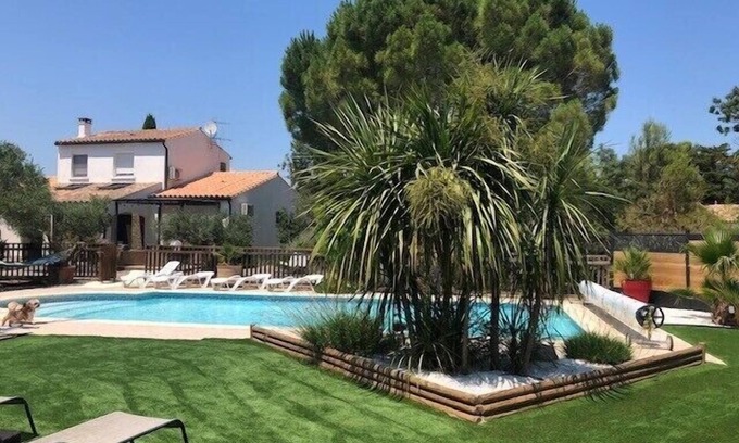 Villemoustaussou Villa | Hermosa piscina GRAN JARDIN EN PAZ cerca de la ciudad Carcassonne