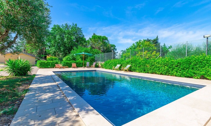 Urbisaglia Casa | Casa de vacaciones privada con WIFI, piscina privada, TV, patio, vista panorámica, aparcamiento