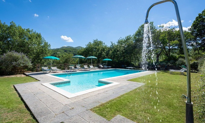 Vicchio Villa | Casa de vacaciones privada con piscina privada, WIFI, TV, patio, vista panorámica, aparcamiento