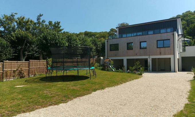 Plerin Casa | Beautiful Recent Modern House Large Terrace Garden Sea View. Sea 40 Meters Away!
