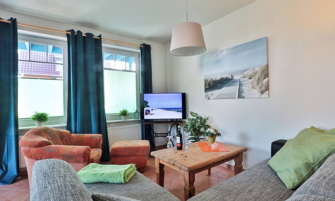 Nienhagen Apartamento | Beautiful, spacious 2-room apartment with terrace, ideal for a family with up to 3 children.