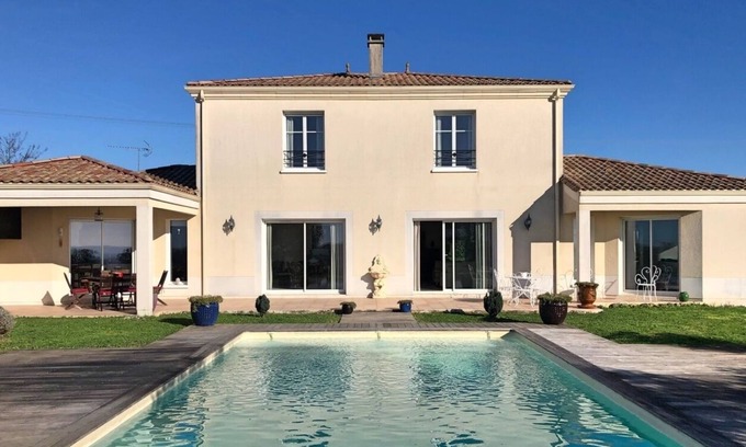 Belves-de-Castillon Villa | HERMOSA VILLA DE PIE con piscina cerca de Saint-Emilion