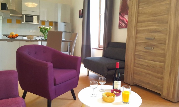 Aulus-les-Bains Apartamento | Bonito estudio n ° 204, recuperado y de pie en la residencia del gran hotel.
