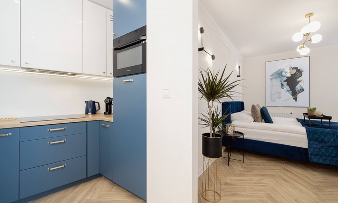 Wola Duchacka Apartamento | Beautiful & Trendy Studio for 2 Guests in Kraków