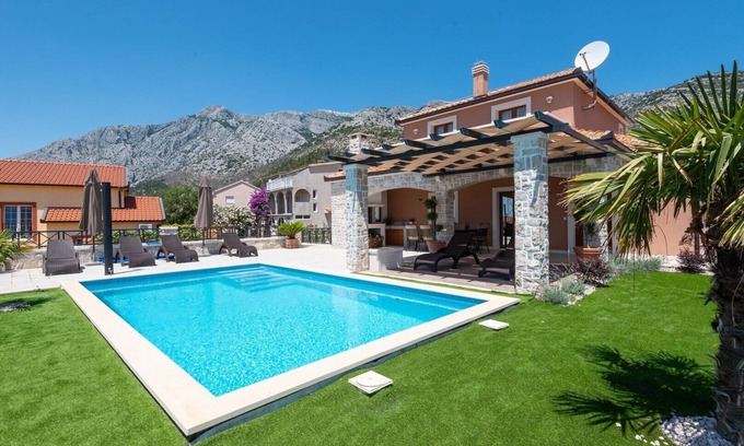 Stankovici Villa | Amazing Villa Aria with pool and panoramic seaview