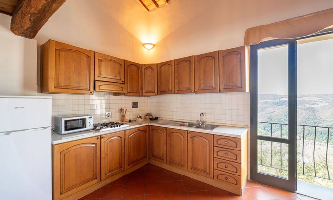 Montebonello Casa | Estupenda casa de vacaciones con piscina privada, WIFI, A/C, TV, vista panorámica, aparcamiento
