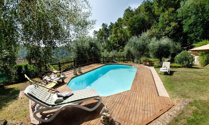 Massa e Cozzile Villa | Casa de vacaciones con WIFI, piscina privada, TV, veranda, mascotas permitida, aparcamiento