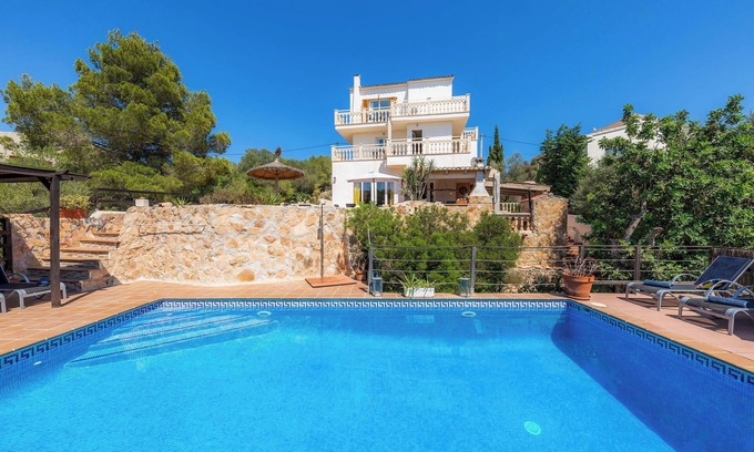 Santanyí Villa | Villa Sol con piscina y Wi-Fi; admite mascotas