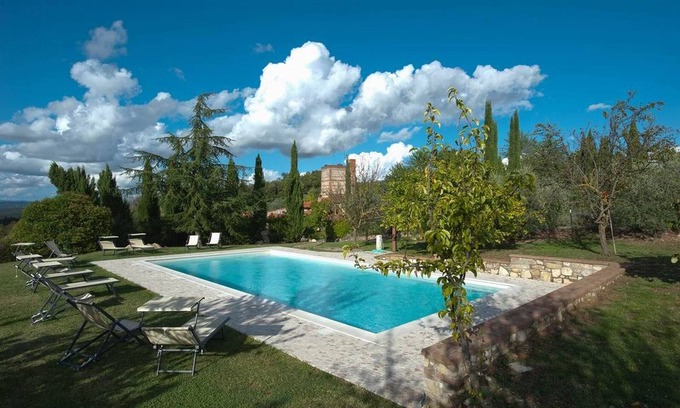 Rapolano Terme Casa | Hermosa villa con piscina
