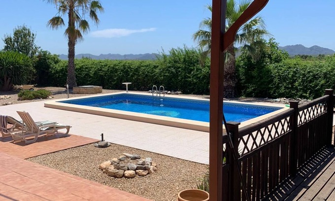 Casas de Tallante Villa | Hermosa villa con jardín privado y piscina privada