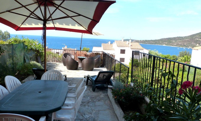 Sagone Casa | HERMOSA VILLA CON EXCELENTE TERRAZA CON VISTAS AL MAR - 300m Playa - Sagone - Córcega del Sur