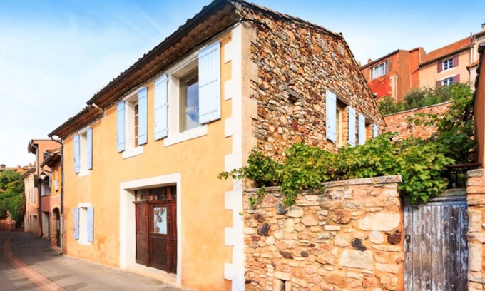 Roussillon Casa | Hermosa casa de pueblo, centro Roussillon, piscina privada, vistas fabulosas RESERVA 2020
