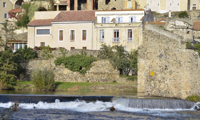 Roquebrun Casa | Les Tiers.Hermosa propiedad restaurada junto al río.