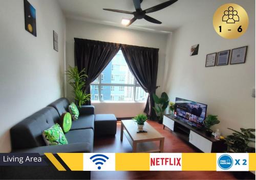 Shah Alam Apartamento | Beauty 2R2B Relaxing Skyline Views #GA3