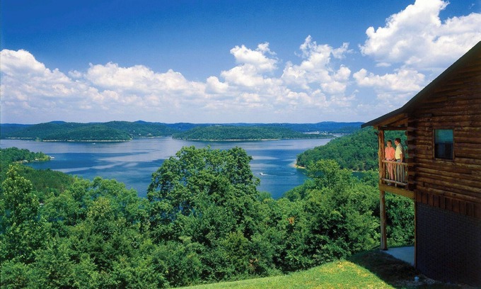 Sylvan Shores Cabina | Beaver Lake View Cabin with Lake Access, Boat Dock, Boat Slips, Incredible View